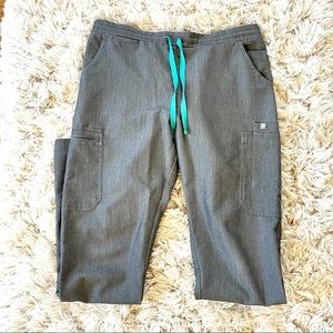 Figs Yola Skinny Scrub Pants- Graphite MT
